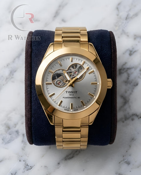 (OS)📷⭐ Tissot Automatic Gold Grey Dial (TSAM13)