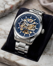 (OS)📷⬆️⭐🔁 Tommy Hilfiger automatic silver blue dial (THAM6)