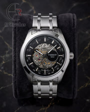 (OS2)📷⬆️⭐🔁 Tissot Automatic Metal silver black dial (TSAM26)