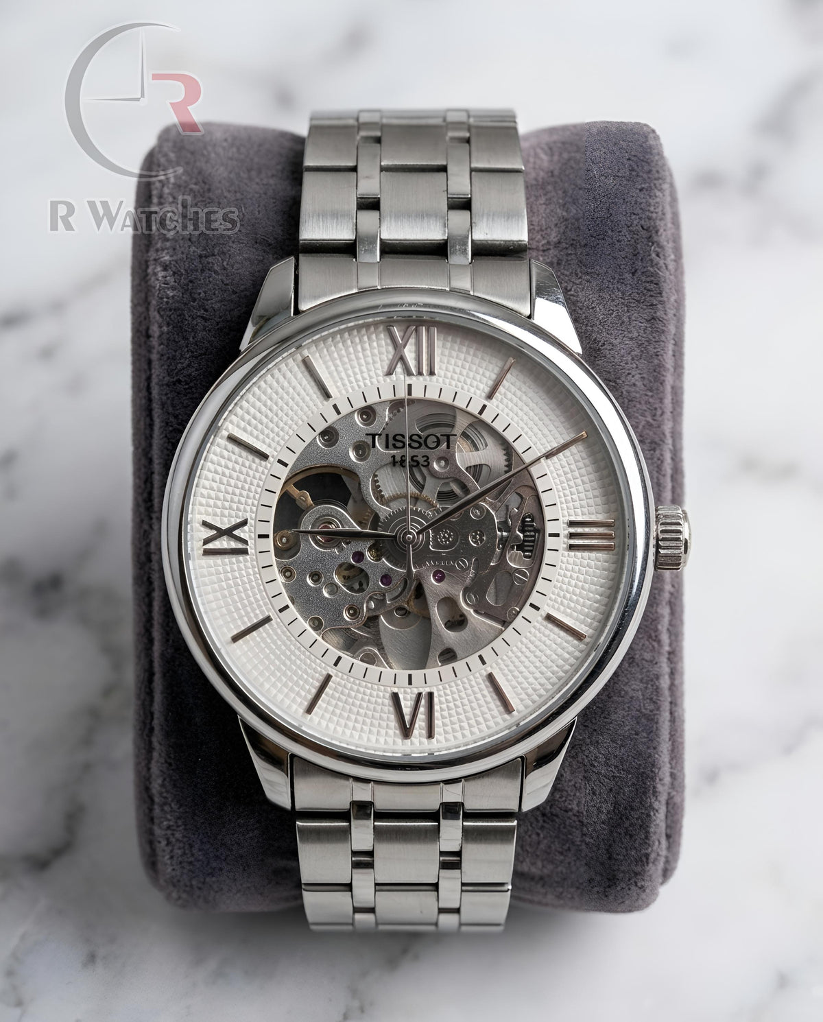 (OS)📷⭐ Tissot Automatic Silver White Dial (TSAM10)