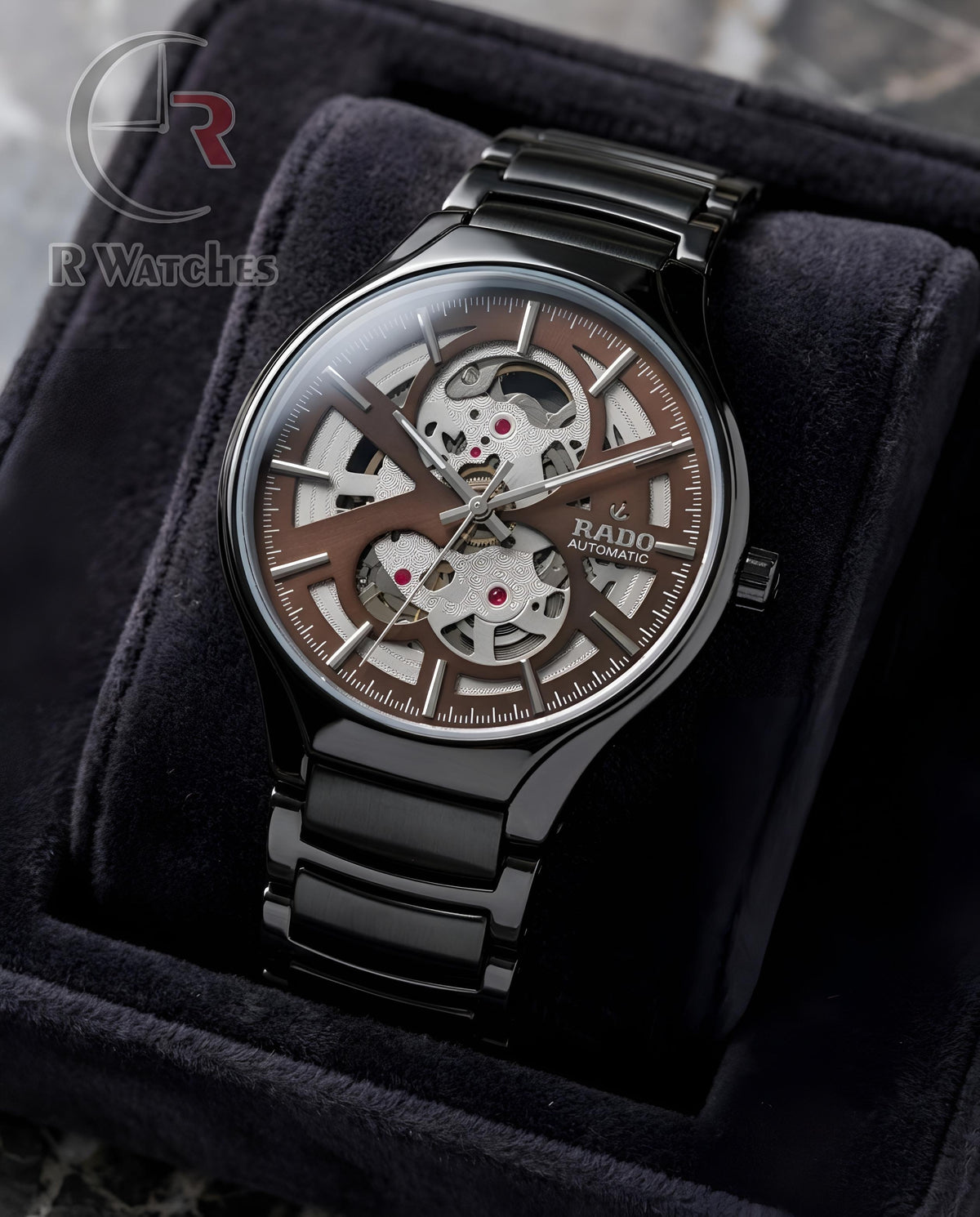 (OS)📷⭐ Rado Automatic Brown Black (RDAM8)