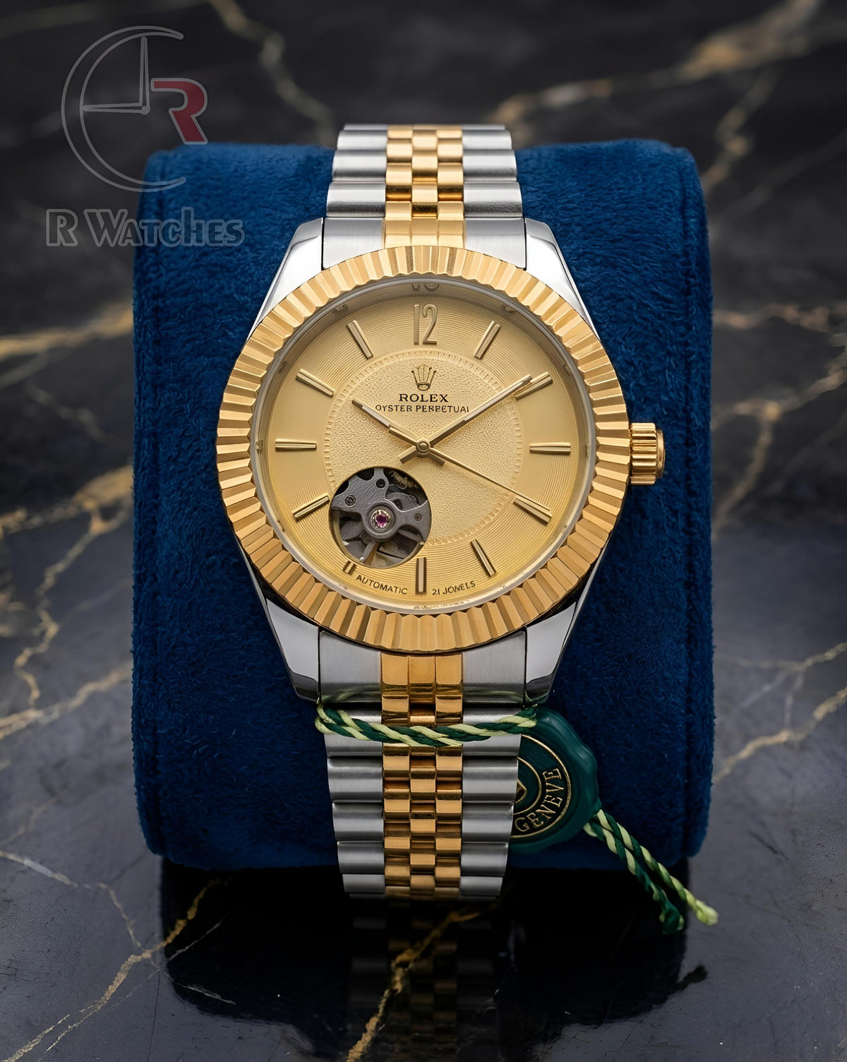 (SS)📷⬆️⭐🔁 Rolex Automatic Dual Tone Gold Dial ( RXAM14)