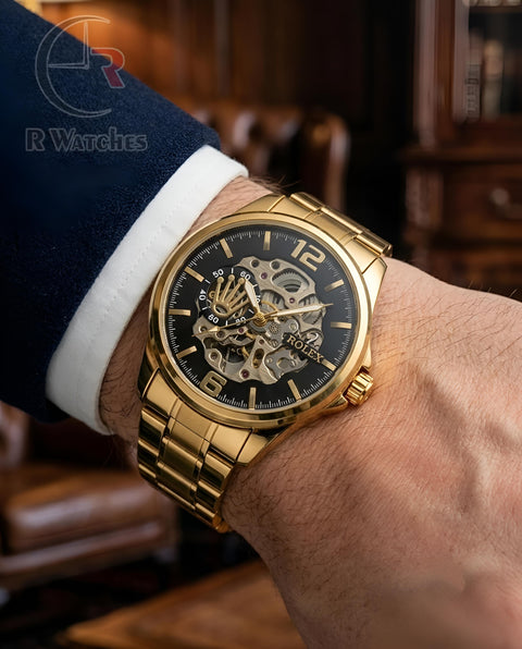 (OS)📷⭐ Rolex Automatic Gold Black (RXAM41)