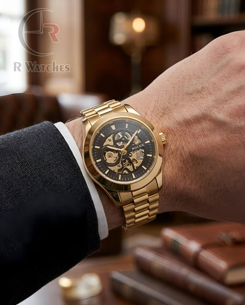 (OS)📷⭐ Rolex Automatic Gold Black ( RXAM21)