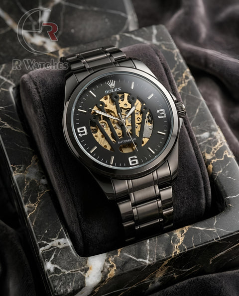 (OS)📷⭐ Rolex Automatic Full Black (RXAM46)