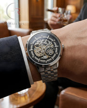 (OS)📷⭐ Rolex Automatic Silver Black Dial ( RXAM15)
