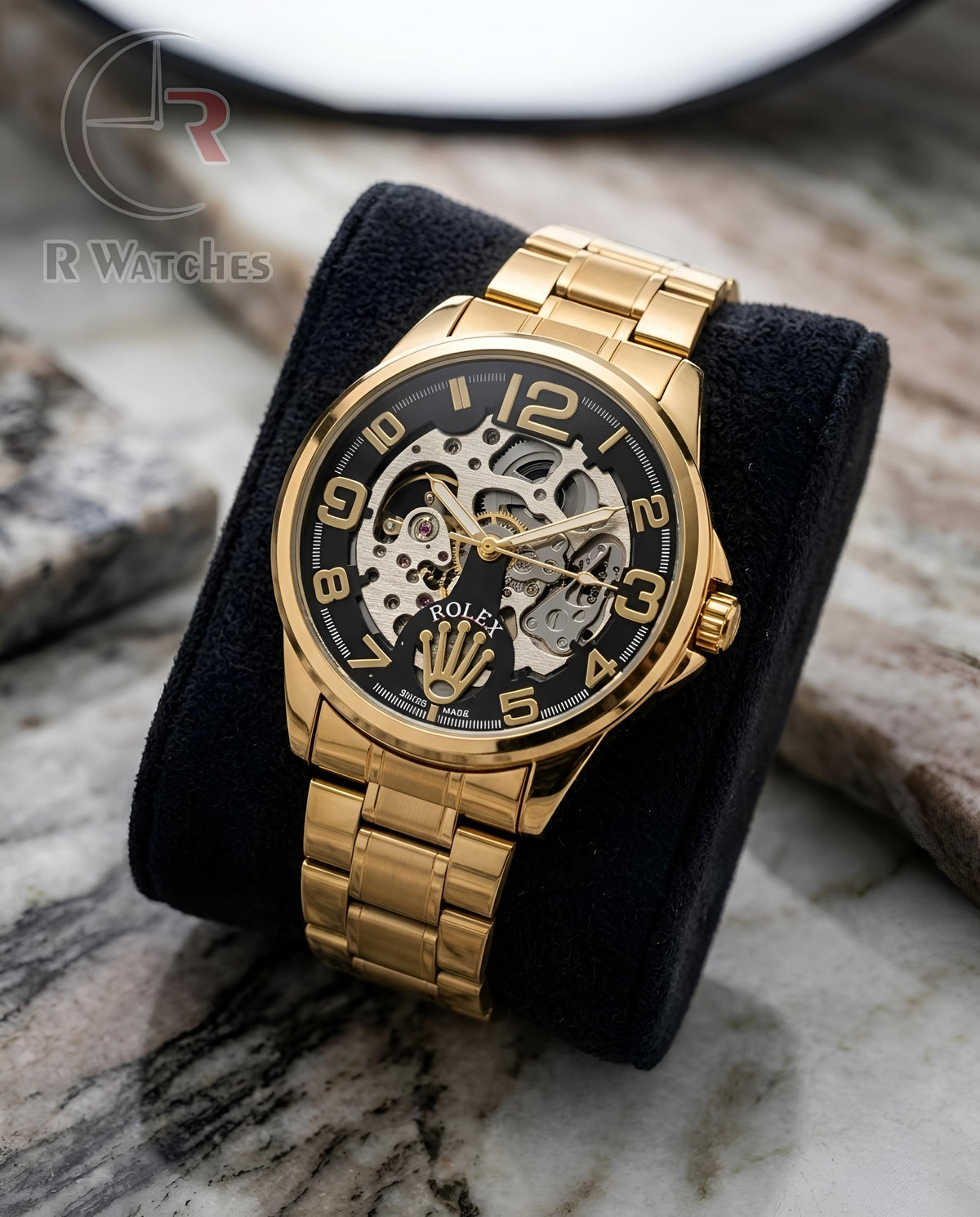 (OS)📷⭐ Rolex Automatic Gold Black (RXAM43)