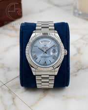 (OS2)📷⬆️ Rolex Roman Silver Blue (RXP32)