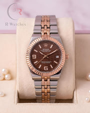 (OS)📷⬆️ Rolex Girls Rose Gold Brown (RXG10)