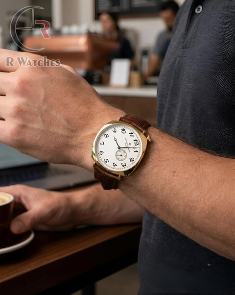 (OS)📷⬆️ Vacheron Constantin Leather Gold White (VCL2)