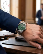 (SS)📷⭐ Tommy Hilfiger Silver Green Dial (THP26)