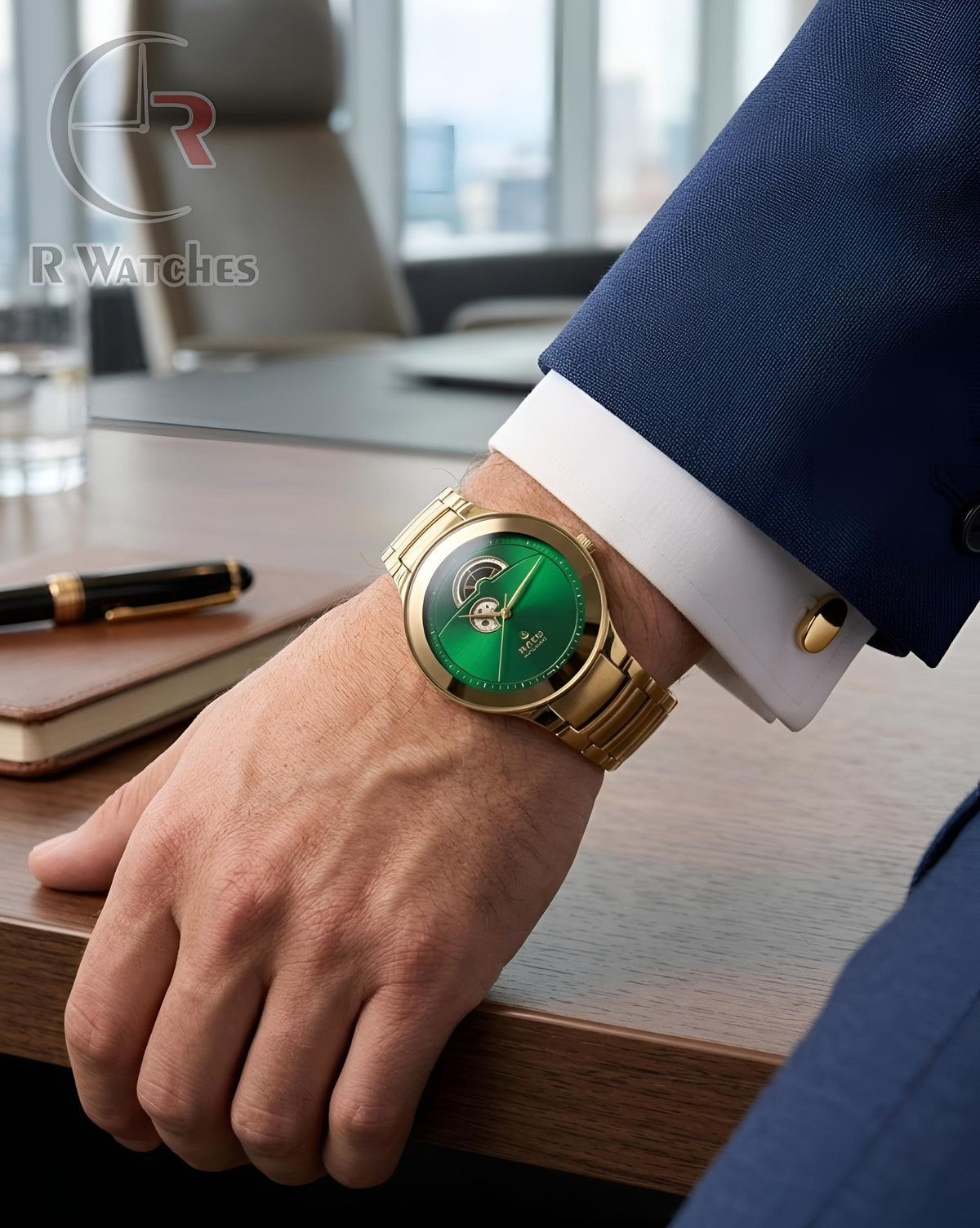(OS2)📷⭐ Rado new golden green (RDP43)