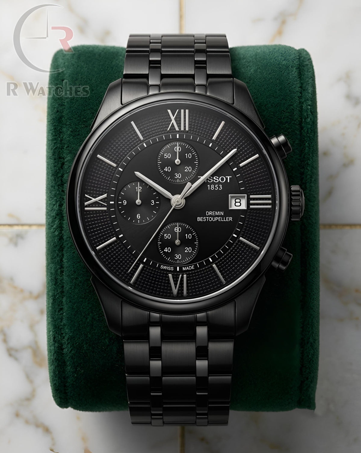 (OS)📷⬆️⭐ Tissot premium full Black Silver (TSP7)