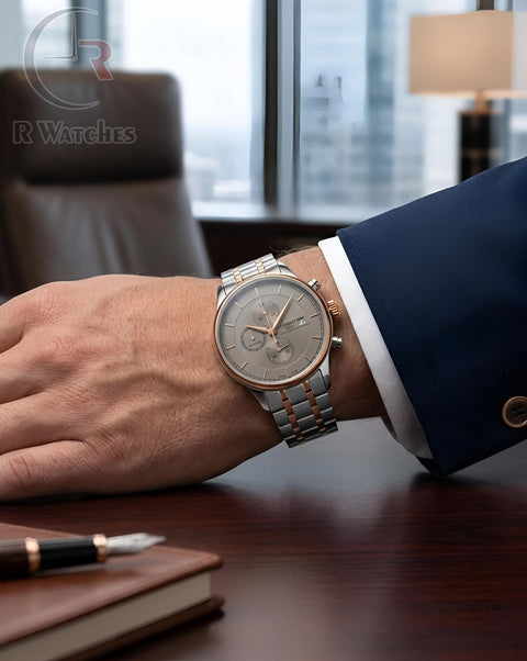 (OS)📷⬆️⭐ Tissot New premium Dual Tone Grey (TSP10)