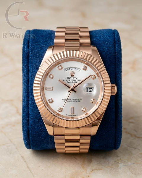 (OS)📷⭐ Rolex day and date rose gold white (RXP71)