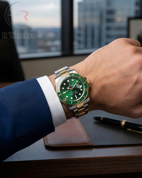 (OS)📷⬆️ Rolex Submariner Dual tone green dial (RXP39)