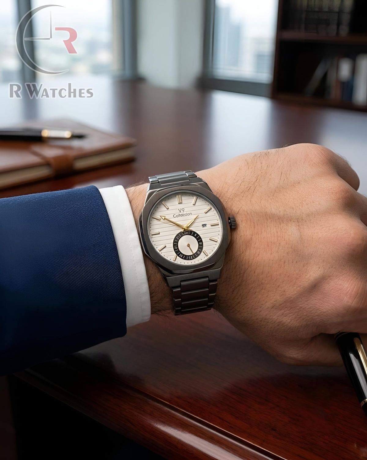 (SS)📷⭐ V9 Collection Black White Dial (V9P3)