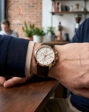 (OS)📷⬆️⭐ Tissot leather black dual tone white (TSL8)