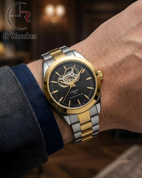 (OS2)📷⭐ Tissot Automatic Dual Tone Black (TSAM7)