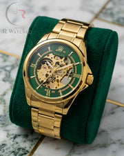 (SS)📷 Rolex Automatic Gold Green Gold Dial (RXAM37)