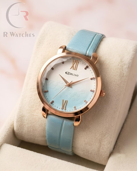 (OS)⬆️ KAIRLIAO Leather Blue Rose Gold Blue
