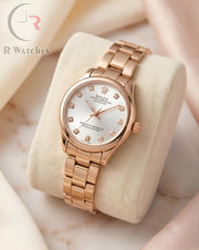 (OS)📷⬆️ Rolex Girls Rose Gold White (RXG57)