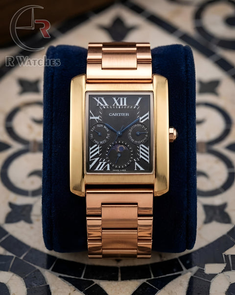 (OS)⬆️ Cartier Roman Rose Gold Black Gold