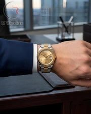 (OS)⬆️ Rolex Roman Dual Tone Gold