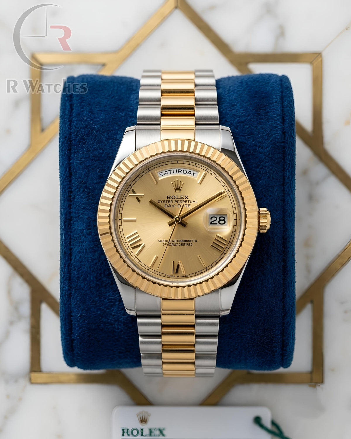 (OS)⬆️ Rolex Roman Dual Tone Gold