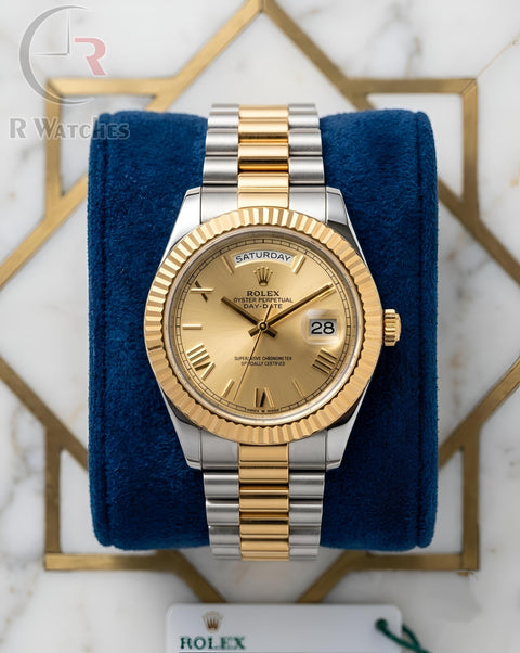 (OS)⬆️ Rolex Roman Dual Tone Gold
