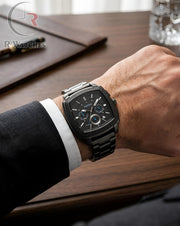 (OS2)⬆️ Fossil Matt Square Full Black Blue