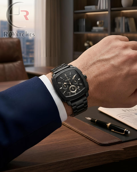 (OS2)⬆️ Fossil Matt Square Full Black