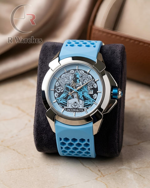 (OS3)⬆️ Jacob & Co Silicon Tiffany Blue Silver