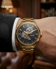 (OS)⬆️ Fossil Automatic Gold Black