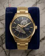 (OS)⬆️ Fossil Automatic Gold Black