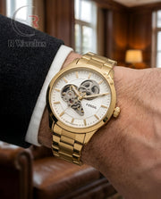 (OS2)⬆️ Fossil Automatic Gold White
