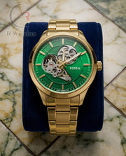 (OS2)⬆️ Fossil Automatic Gold Green