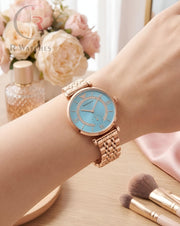 (OS) Armani Girls Rose Gold Tiffany Blue