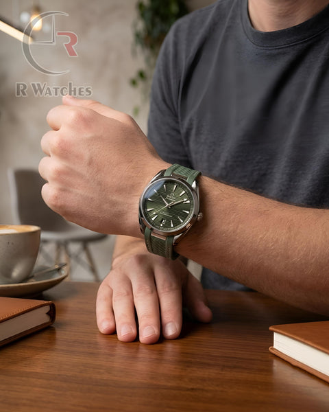 (OS) Omega Silicon Green Black