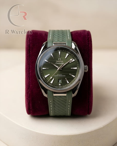 (OS) Omega Silicon Green Black