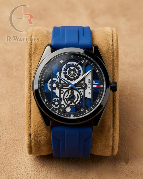 (OS) Tommy Hilfiger Silicon Black Blue