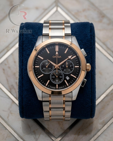 (OS) Omega Rose Gold Black