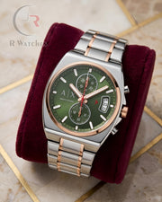 (SS) AX Rose Gold Green