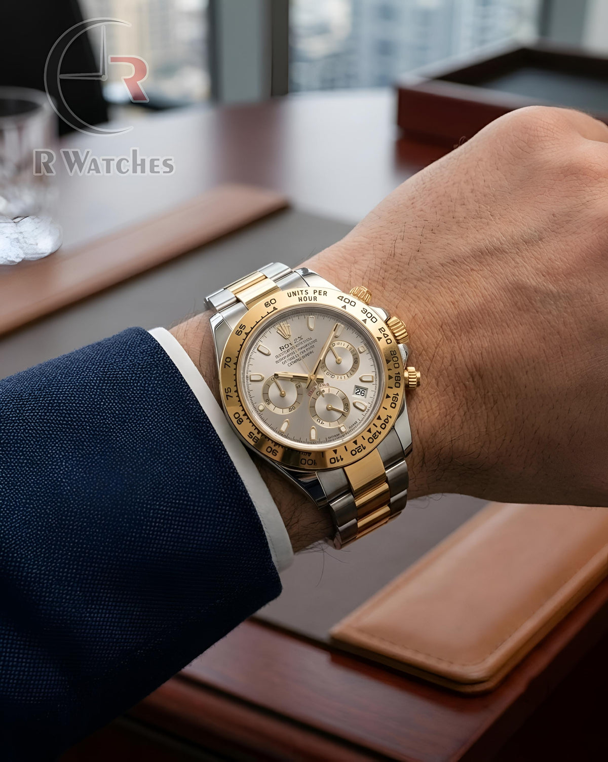 (SS)  Rolex Dual Tone Grey