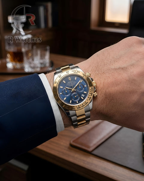 (OS)⬆️ Rolex Dual Tone Nevy Blue