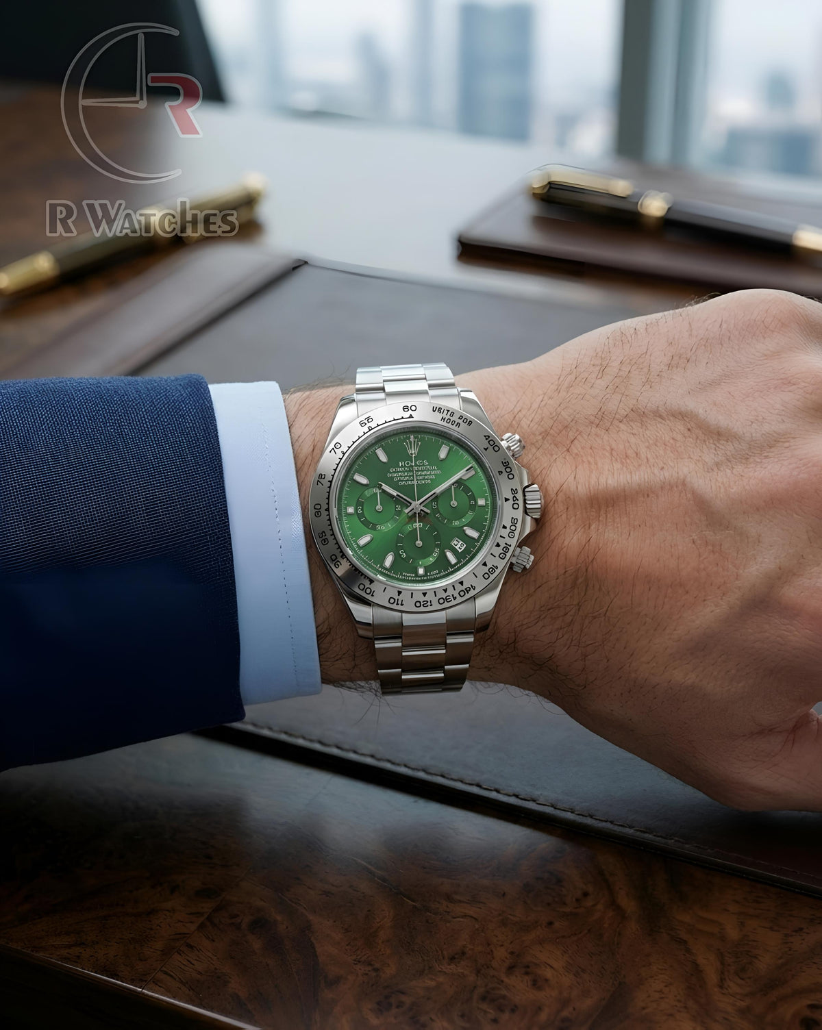 (OS)⬆️ Rolex Silver Green