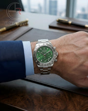 (OS)⬆️ Rolex Silver Green