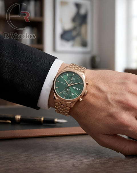 (OS) Boss Rose Gold Green