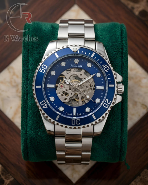 (OS) Rolex Automatic Silver Blue