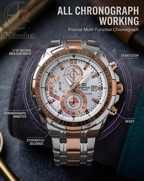 Edifice Rose Gold – Premium Luxury Chronograph Watch